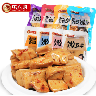 馬大姐嫩豆干 多種口味，休閑零食新選擇